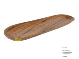TACA z drewna akacjowca długa 42 cm