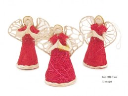 ANGEL ABACA 5 CM RED STANDING 