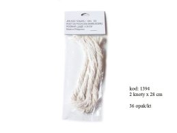 COTTON KNOT FOR BAMBOO TORCH 28 CM X 2 PC 