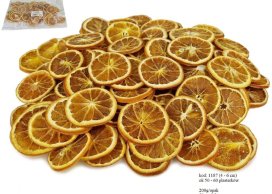 Pomarańcze, plastry pomarańczy BLOOD ORANGE  KOLOR 4-6 cm,  200 g/opak. 50-60 sztuk.