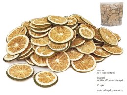 Orange, green orange slices dried 5-6 cm D, 1 kg/pb around 330 - 350  pc