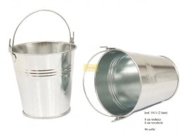 WIADERKO METALOWE 8 cm -D- 3 LINIE WYTŁOCZENIE