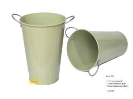 zielony WAZON z metalu 21,5 cm wysokość