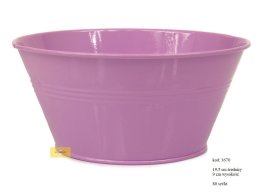 MISECZKA METALOWA 4 KOLORY 19,5 CM RÓZOWY KOLOR