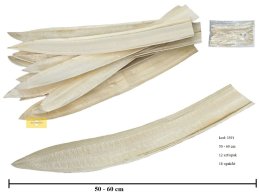 BOAT BIELONY, wybielana łódka do kompozycji 50-60 cm, 12 szt/opak
