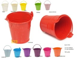 WIADERKO 5,5  CM METALOWE MIX KOLORY 2 LINE WZÓR