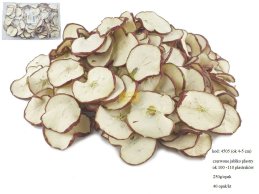 JABŁKA CZERWONE PLASTRY, ok 4-5 cm plasterek, 250g/opak, ok 100 - 110 plasterków opak