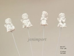 ANIOŁEK 4 CM NA DRUCIKU 25 CM 