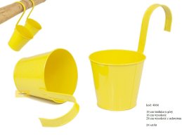 DONICZKA 16 CM -D- BALKONOWA  DO POWIESZENIA 3 LINIE W ŻÓŁTYM KOLORZE