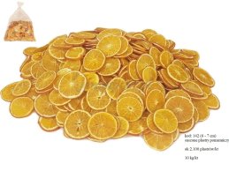 SUSZONE PLASTRY POMARAŃCZY ok: 6-7 cm, POMARAŃCZE W PLASTRACH 10 kg/1 karton około 2100 plasterków w kartonie