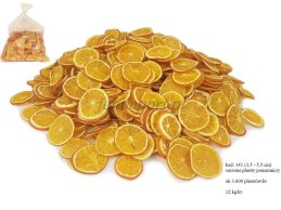 SUSZONE PLASTRY POMARAŃCZY, POMARAŃCZE 3,5 - 5,5 cm 12 kg/ karton około 3600 plasterków w kartonie