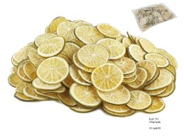 Pomarańcze zielone, zielone plastry pomarańczy 4-6 cm, 250 g/opak ok 83-87 sztuk