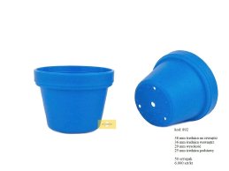 Plastik pot PP Tiny 38 mm Ø blue color