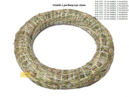 WIANEK z pachnącego SIANA 35 cm średnicy, 6 cm grubości